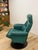 Wood Chairworks Teal Adjustable Recliner Stressless Style Vintage Lounge Chair Retro For Sale - Image 7 of 12