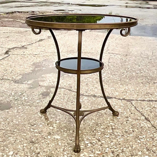 Vintage Regency Marble Top Gueridon Table For Sale In West Palm - Image 6 of 11