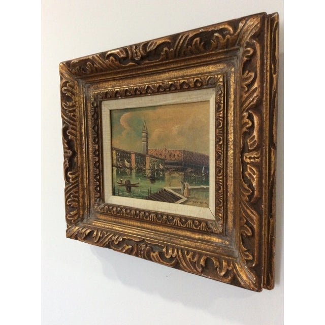 Traditional Late 19th Century Antique Venetian Grand Canal Oil Painting For Sale - Image 3 of 13