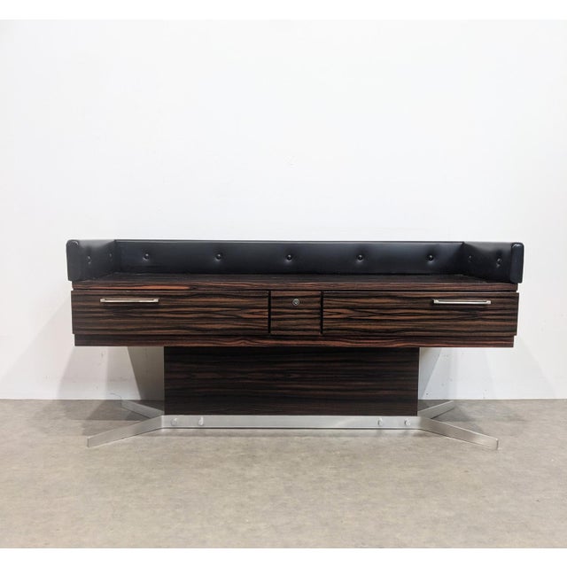 Wood Vintage Space Age Lowboard, 1970s For Sale - Image 7 of 7