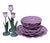 Amethyst Vintage Metlox California Collection Lotus Poppytrail Serving Plates Purple - Set of 8 For Sale - Image 8 of 10