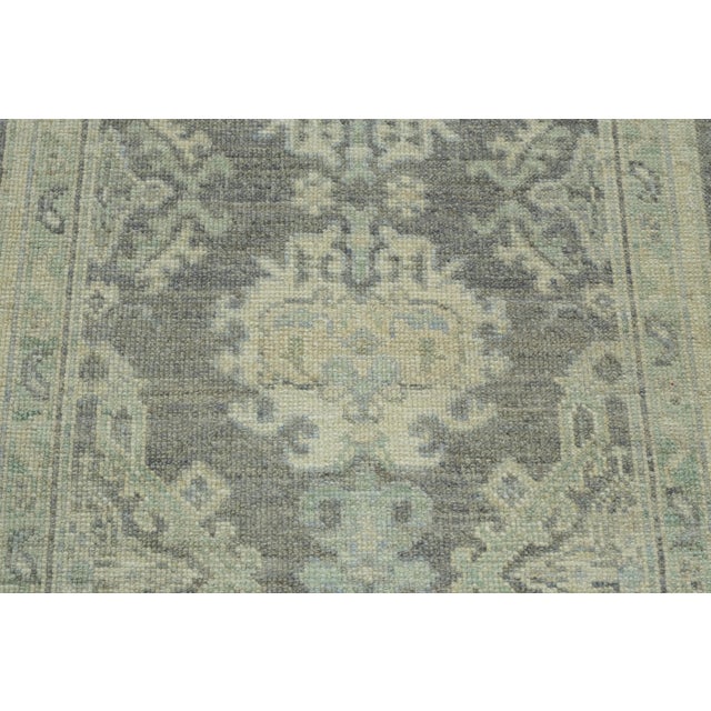 Turkish Turkish Oushak Runner Rug 2'10" x 8'2" #17383 For Sale - Image 3 of 8