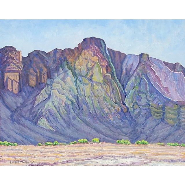Wood Plein Air California Mountain Painting by Robert F. Williams For Sale - Image 7 of 7