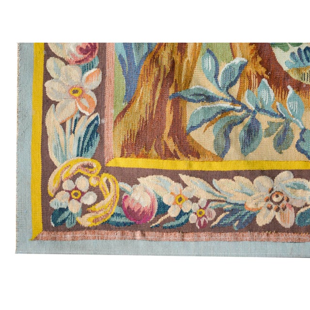 Camel Late 19th Century French Aubusson Tapestry For Sale - Image 8 of 11