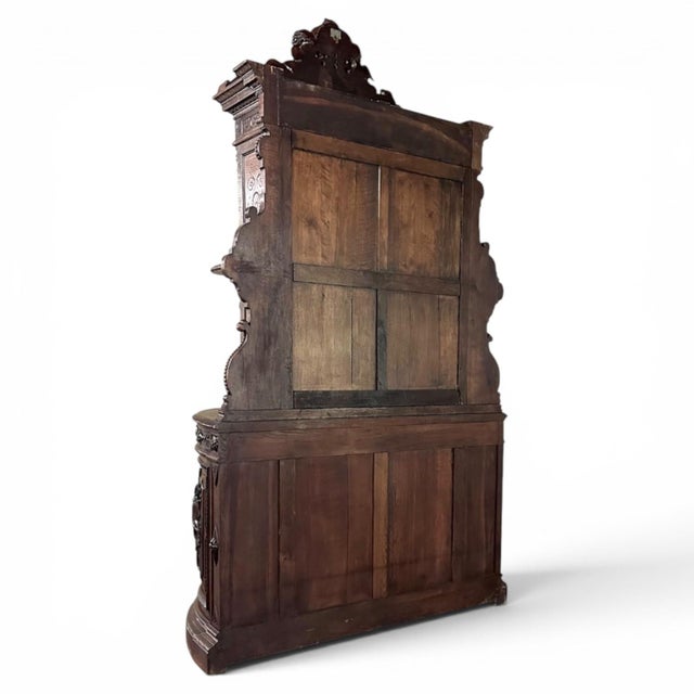 Grand 19th Century French Renaissance Revival Bookcase Signed by Sculptor Benjamin Deguil For Sale - Image 18 of 18