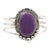 Late 20th Century Kay Johnson Southwest Sugilite Sterling Silver Cuff Bracelet For Sale