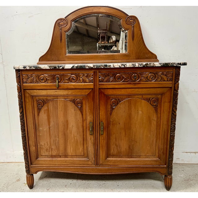 Art Deco Buffet in Walnut, 1930 For Sale - Image 14 of 14