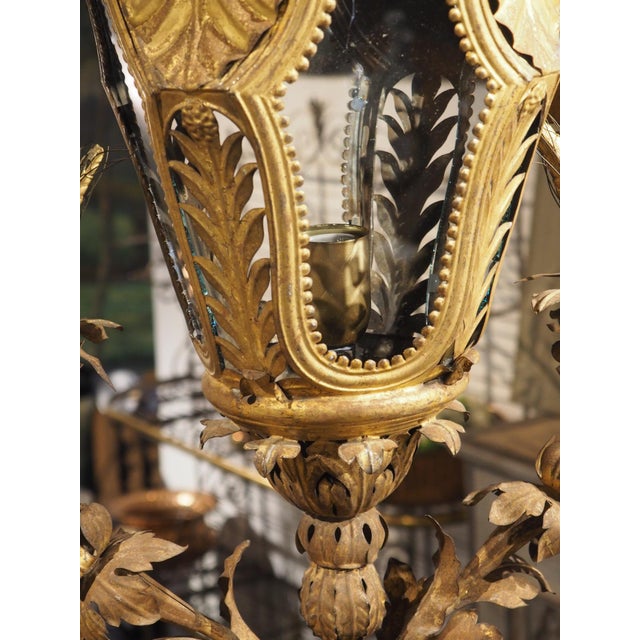 Late 18th Century Venetian Gilt Metal and Glass Lantern For Sale - Image 11 of 18