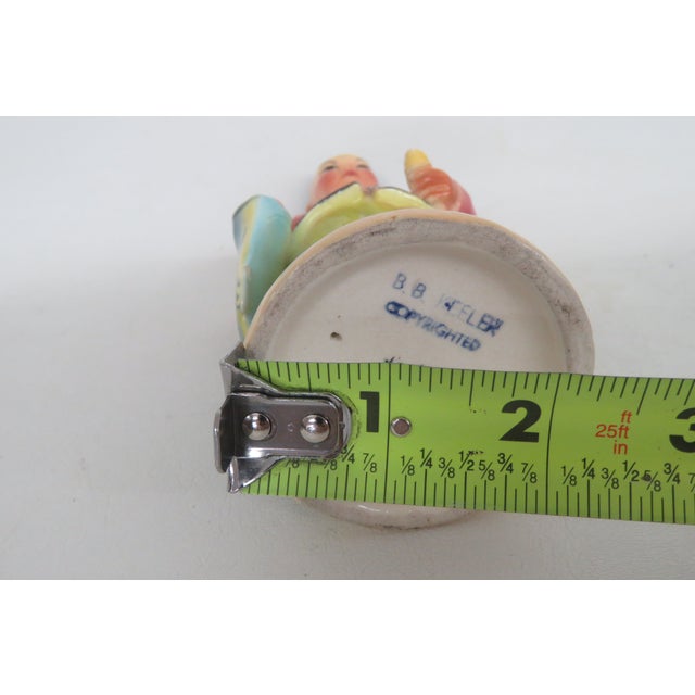 Ceramic Brad Keeler Art Pottery Ceramic Figurine 601 Asian Boy in Robe With Fish 5025b For Sale - Image 7 of 15