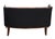 French Sofa or Settee in the Art Deco Style Upholstered in Black Linen For Sale In Austin - Image 6 of 14