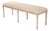 Louis Bench - Natural Linen / Oak Frame For Sale