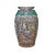 Chinese Hand Made Pink Turquoise House People Scenery Graphic Vase For Sale - Image 4 of 10