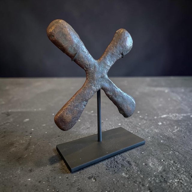 Late 19th Century Antique African Katanga Currency Crosses- a Set of 4 For Sale - Image 5 of 5