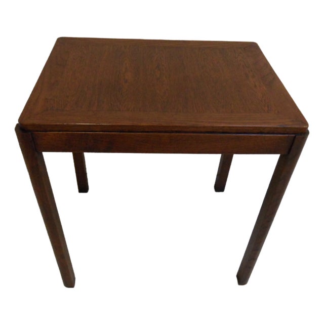 Art Deco Oak Side Table, 1920s For Sale