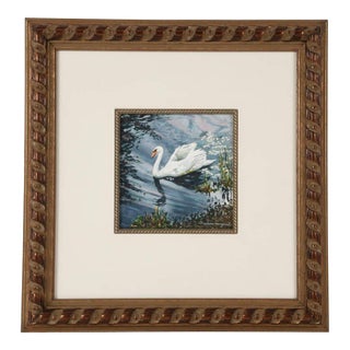 Late 20th Century Framed Print of William Mangum's "Swan" For Sale