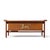 Brown Kofod Larsen for Selig Megiddo Queen of Sheba African Wenge Wood and Brass Executive Desk For Sale - Image 8 of 9