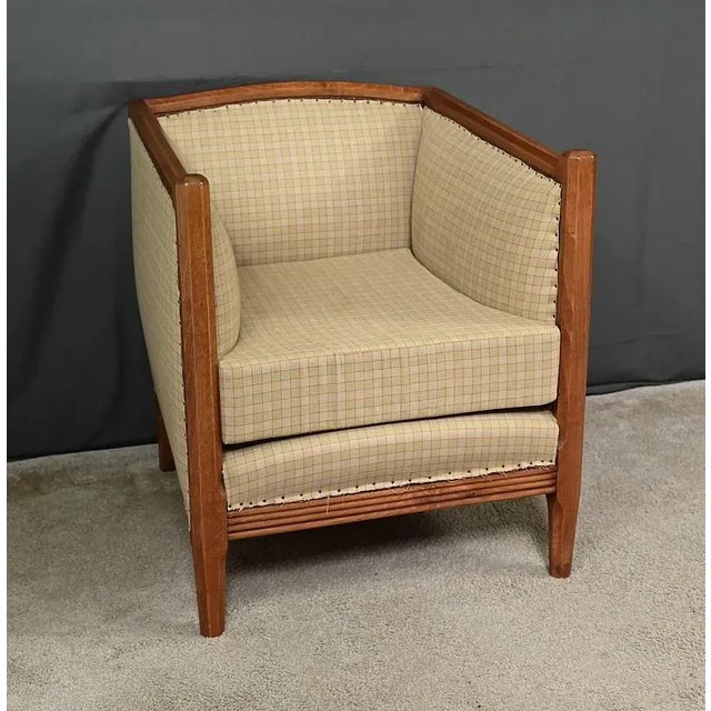 Art Deco Beech Armchair, 1930s For Sale - Image 3 of 15