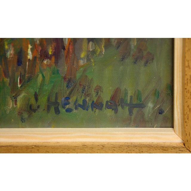 Joseph Hennah, Abbotsbury Hill View, Chesil Beach & Portland, St Catherine's Chapel & the Fleet, Oil Painting, 1950s, Framed For Sale - Image 3 of 18