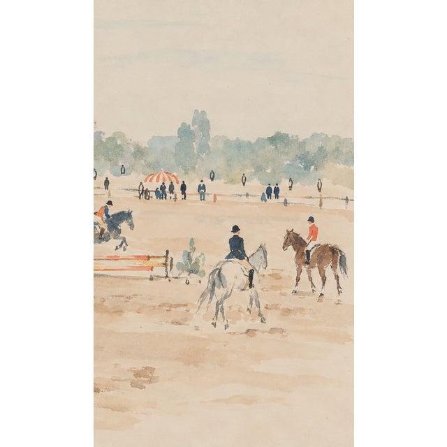 Equestrian Art Print – Horse Show and Riders, 24" X 16" For Sale In Buffalo - Image 6 of 7