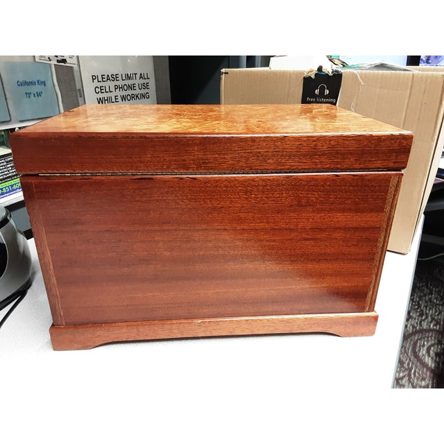 Agresti Italian Burl Briarwood Jewelry Chest For Sale - Image 4 of 12