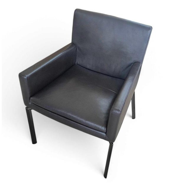 Manet Armchairs in Dark Brown Leather and Chrome from Minotti, 1990s, Set of 2 For Sale - Image 12 of 18