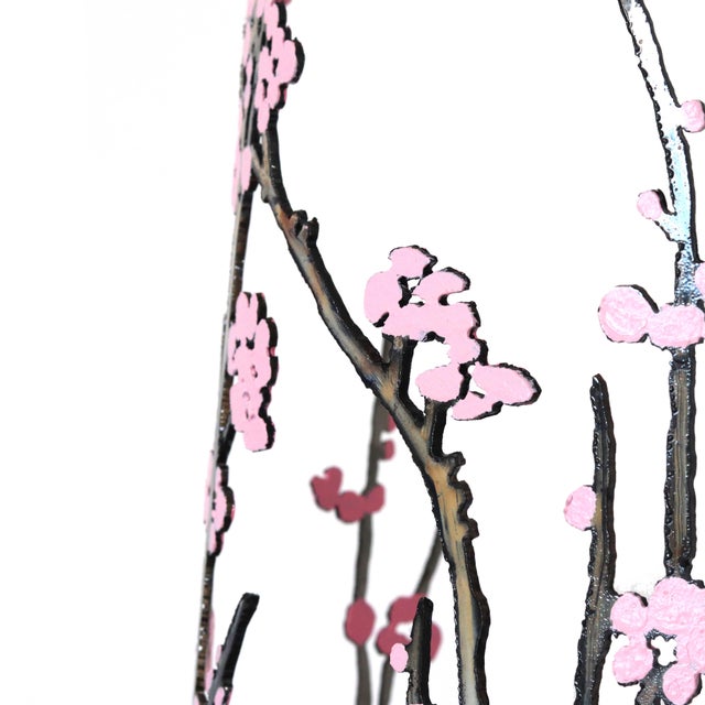 Contemporary Ancient Cherry Blossoms - Large Steel Floral Tree Sculpture Original Artwork by d'Arcy Bellamy For Sale - Image 3 of 10