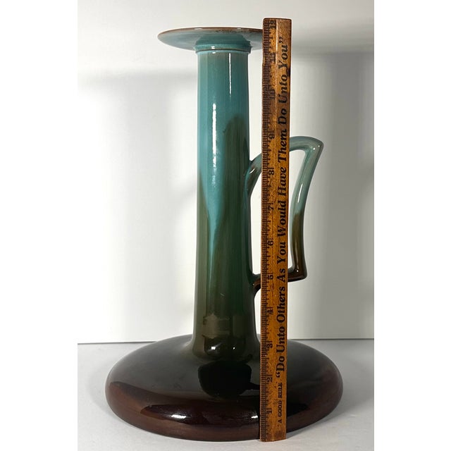 Clement Massier Golfe Juan Art Pottery Chamberstick c.1900 For Sale - Image 14 of 16