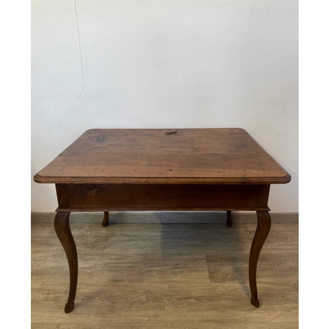 Louis XV Walnut Writing Table, 1750 For Sale - Image 6 of 12