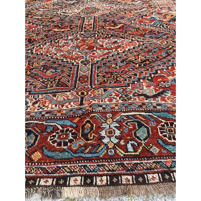 Antique Ghashghai Rug, 1890s For Sale - Image 15 of 18