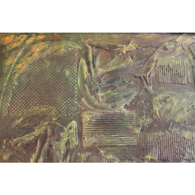 This large and imposing gouache collage is quite striking and incredibly pleasant to look at. It would do well in any room...