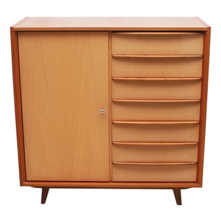 Vintage Two-Tone Chest of Drawers in Walnut, 1955 For Sale