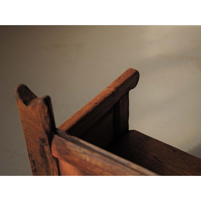 Folk Art Mountain Bench in Wood, Spain, 19th Century For Sale - Image 6 of 18