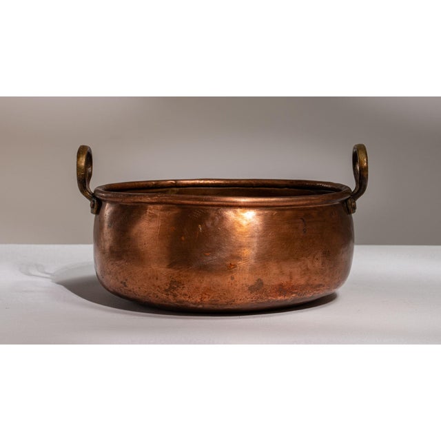 Metal 19th Century Belgium Terra Cotta Copper Serving Piece For Sale - Image 7 of 15