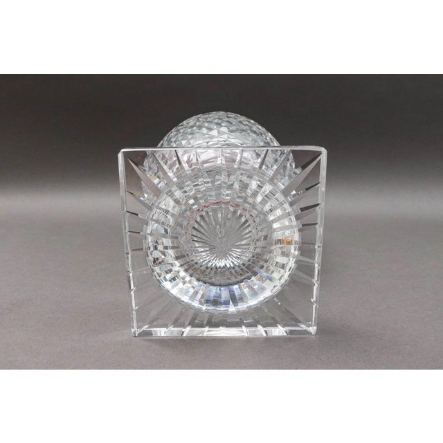 Transparent Vintage Waterford Ireland Master Cutter Collection Footed Crystal Vase For Sale - Image 8 of 10