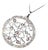 Late 20th Century 14K White Gold Diamond Hearts Pendant Necklace Estate For Sale