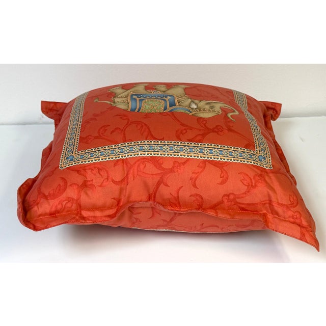 Pair Jim Thompson Thai Silk Elephant Pillows, Tony Duquette Style, circa 1990s For Sale In West Palm - Image 6 of 16