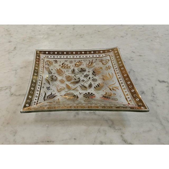 Gold Mid 20th Century MCM Georges Briard Serveware, Signed For Sale - Image 8 of 13