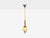 Swedish Art Deco, Pendant Light, Burl, Cord, Glass, Chrome, Sweden, 1930s For Sale - Image 10 of 11