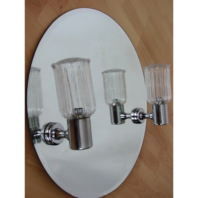 Mirror with Sconces, 1980s, in Good conditions. Designed 1980 to 1989