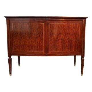 Cherrywood Credenza with Chevron Inlay by Paolo Buffa, Italy, 1950 For Sale