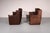 Montis Patinated Leather Sofa by Gerard van Den Berg for Montis, Netherlands, 1970s, Set of 2 For Sale - Image 4 of 15