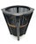 Black Vintage Black Bamboo & Rattan Wastebasket – British Colonial / Chinoiserie For Sale - Image 8 of 12