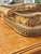 Late 20th Century Vintage Castilian Imports India Neoclassical Engraved Brass Gallery Serving Tray For Sale - Image 5 of 12