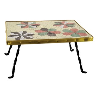 Mid-Century Modern Mosaic Table, 1950s For Sale