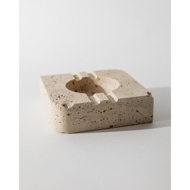Stone Vintage Alabaster Ashtray in Beige, 1960s For Sale - Image 7 of 11