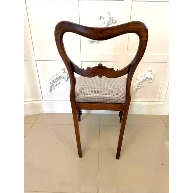 Set of Antique Victorian Mahogany Side Chairs For Sale - Image 5 of 14