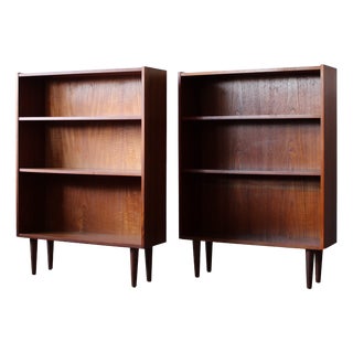 Vintage Danish Bookcases in Teak, 1960s, Set of 2 For Sale