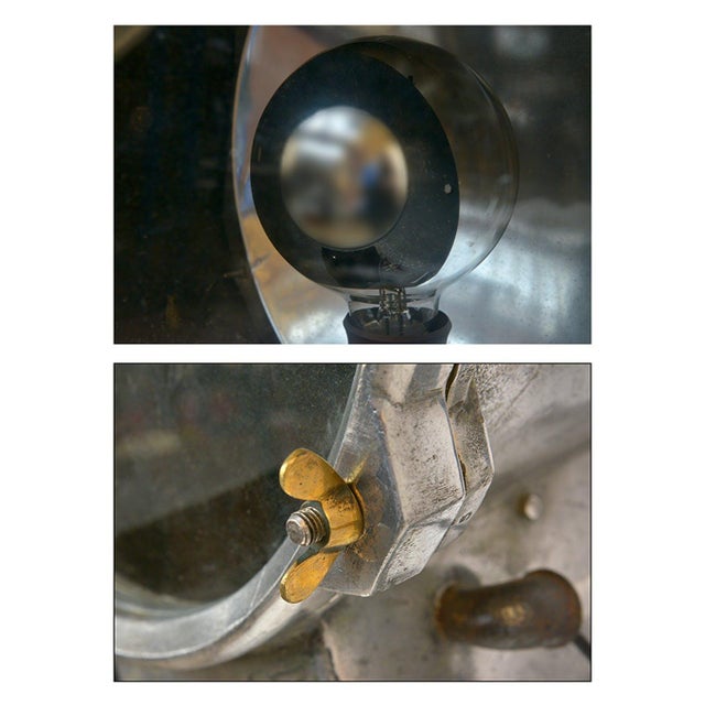 Russian boat projector. Height 181 cm, length 64 cm, depth 54 cm.