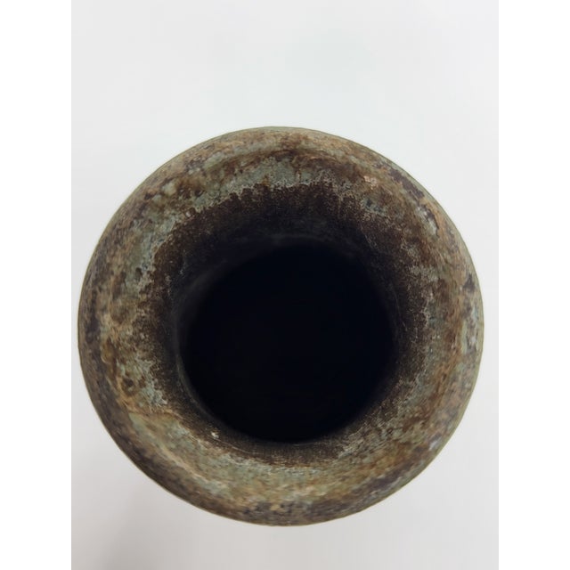 Tan French Sandstone Soliflore Vase from Denbac, 1920 For Sale - Image 8 of 9