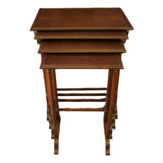 Circa 1880 Quartet of English Nesting Tables For Sale